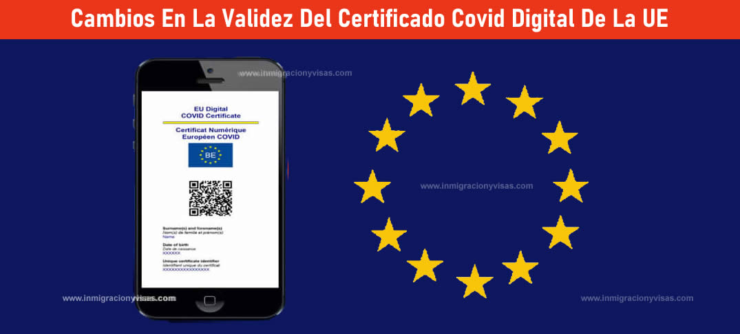 Nuevas normas sobre el certificado COVID DIGITAL