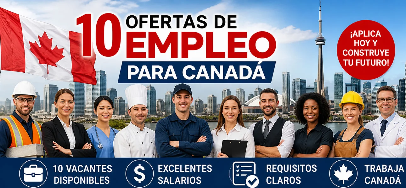 Ofertas de empleo en Canadá – Mayo 2026