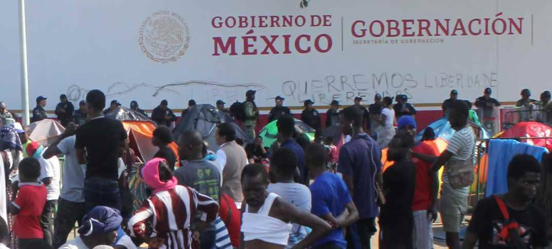  Africanos En México Protestan Por Visas De Tránsito 