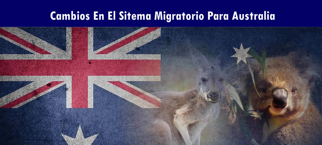 cambios en el modelo para la migración en Australia