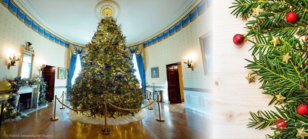 Decoración navideña de la Casa Blanca 2022