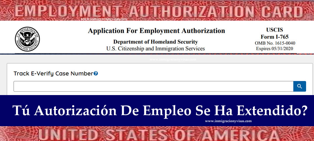 Autorización de Empleo automatica