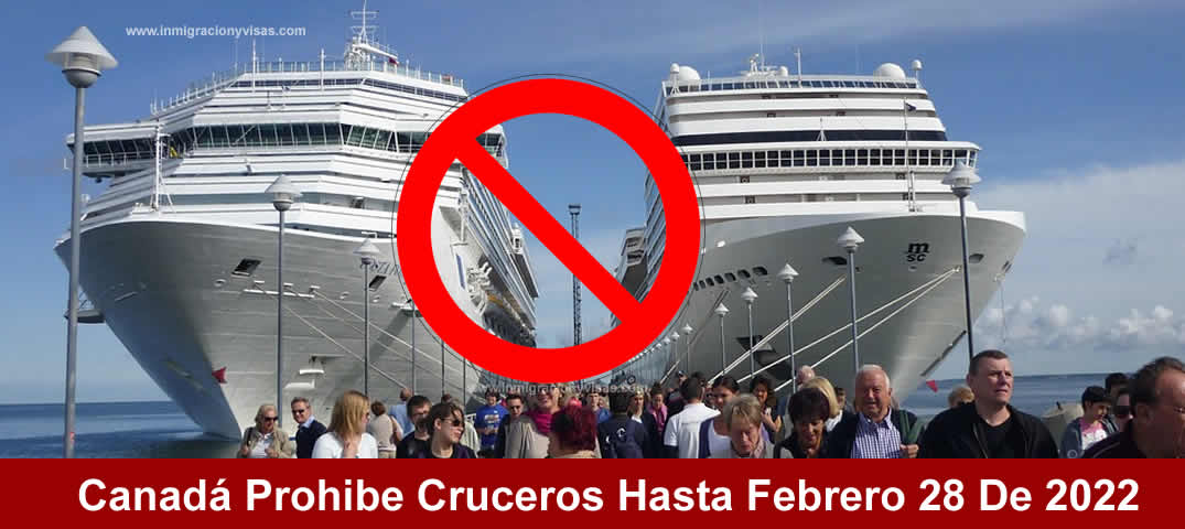 Canadá prohíbe cruceros