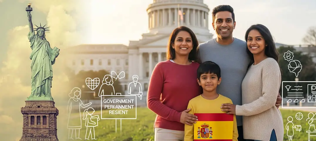 residente permanente vivir con su hijo extranjero