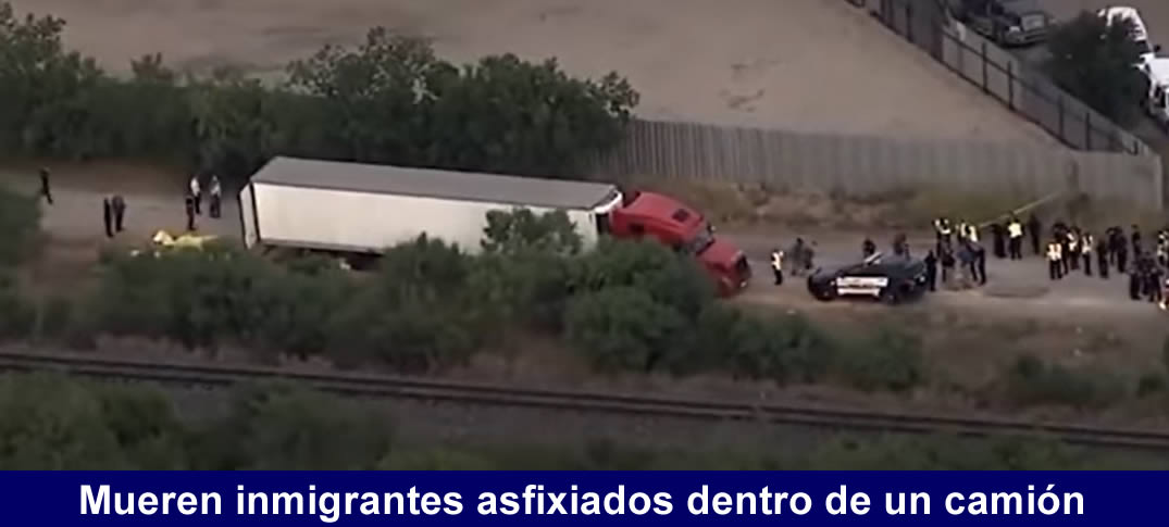 Mueren inmigrantes dentro de un camión