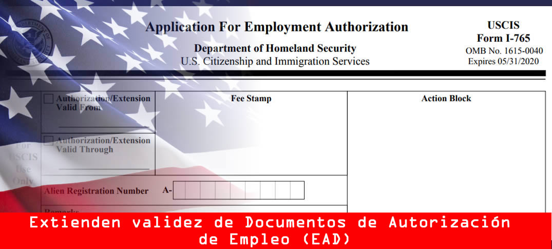 amplian validez de Documentos de Autorización de Empleo